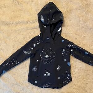 Tea Collection Cosmic Star Hoodie - Navy and Silver